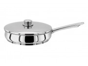 Stellar 1000 Stainless Steel Saute Pan with Lid (24cm)